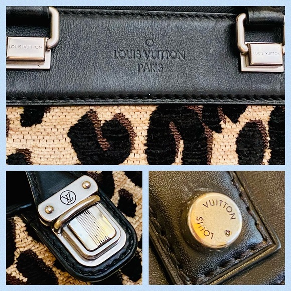 EUC Louis Vuitton Limited Edition Stephen Sprouse Leopard Chenille Baby Bag - Picture 15 of 17